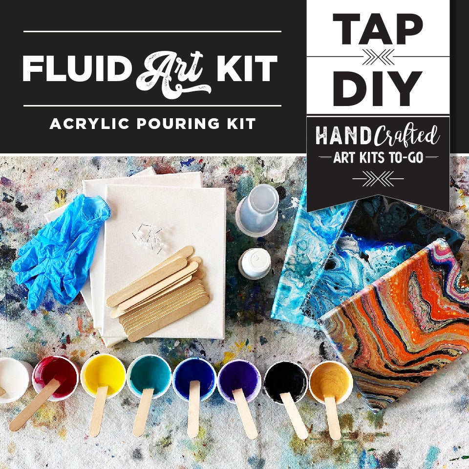 Fluid Pour Painting DIY Art Kit - Commercial Drive Set – Chu Chu